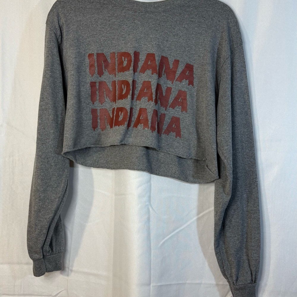 Gildan Gray Indiana Women's Sweatshirt